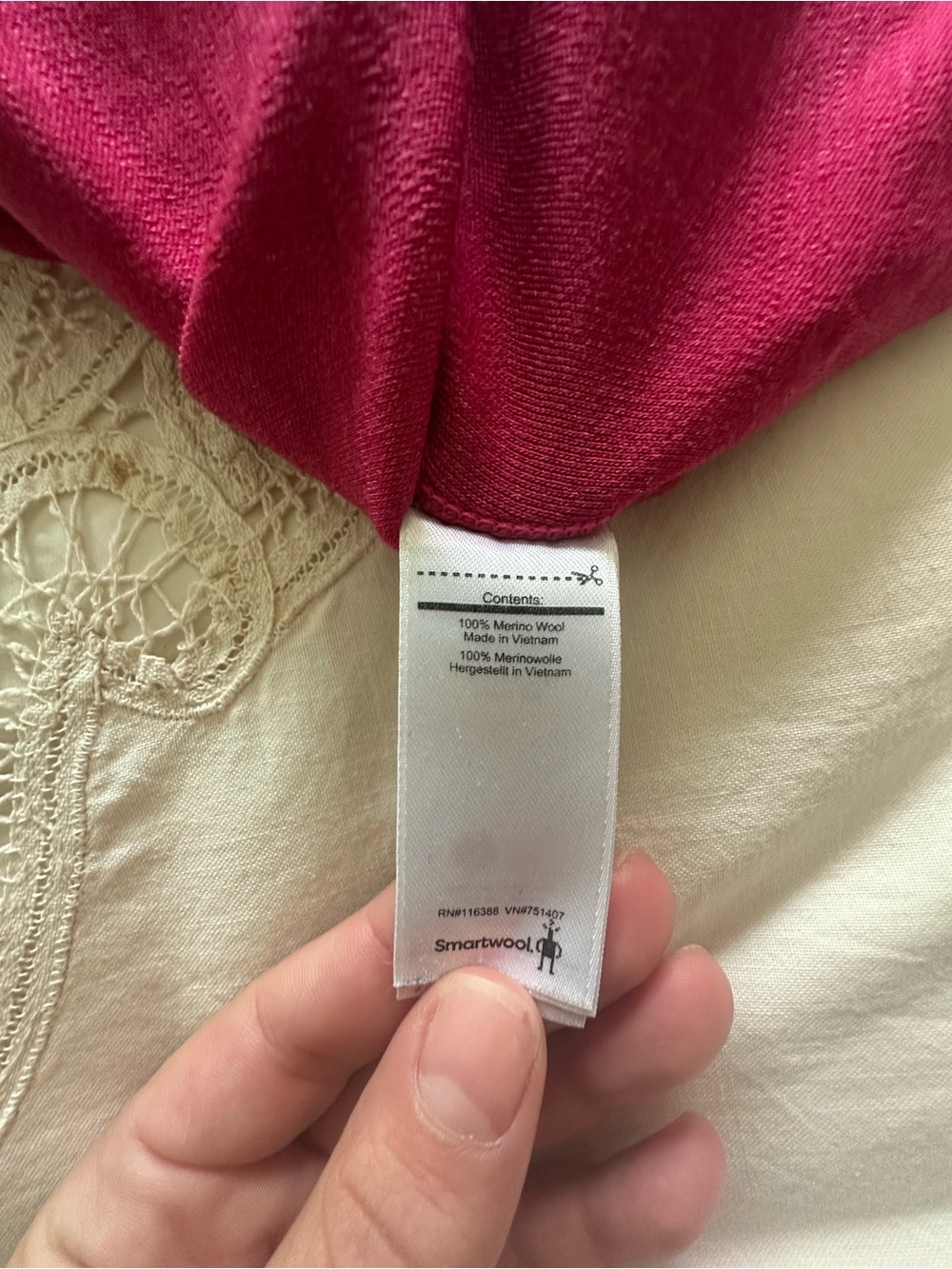 Smartwool Raspberry Base Long sleeve, XS - Picture 11 of 13